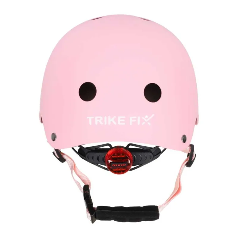 Vaikiškas dviratininko šalmas Trike Fix reguliuojamas, LED, S 48-54 cm, rožinis · 3