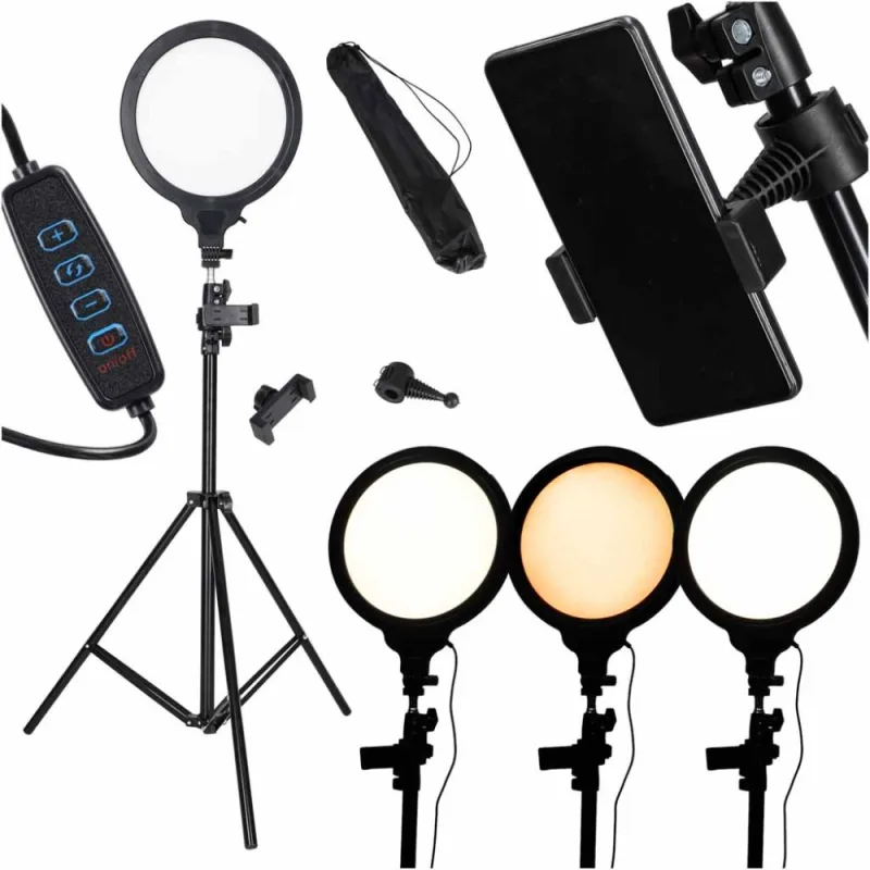 Apvalus LED šviestuvas, 3 šviesių spalvų skydelis nuo 2600 iki 6000 K · 1