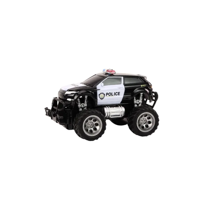 Nuotoliniu būdu valdomas RC 1:24 visureigis policijos automobilis · 3