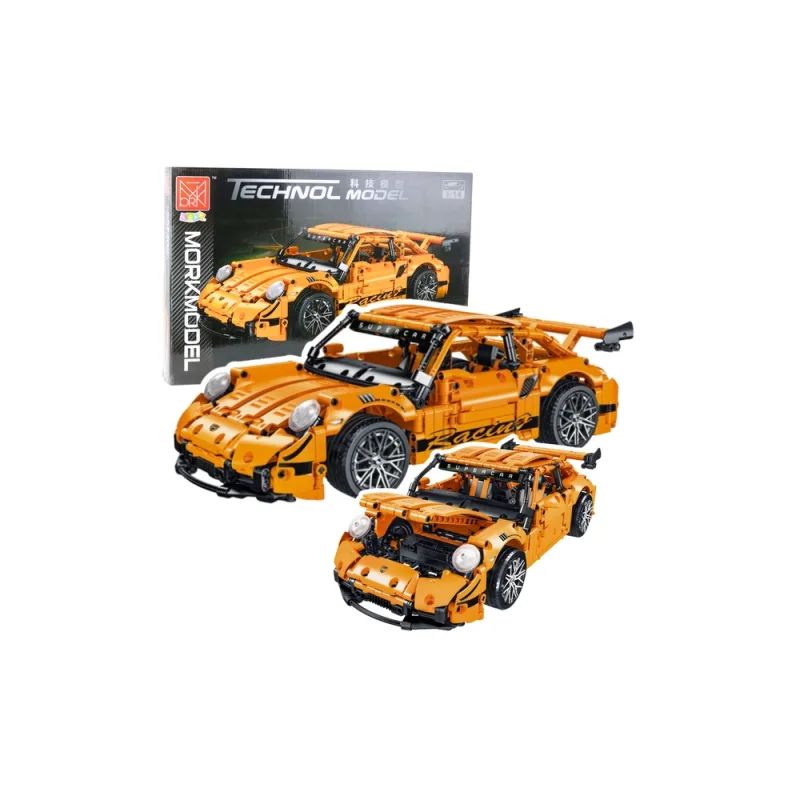 Konstruktorius GT Racing automobilis, oranžinis, 1:14, 1268 el. · 1