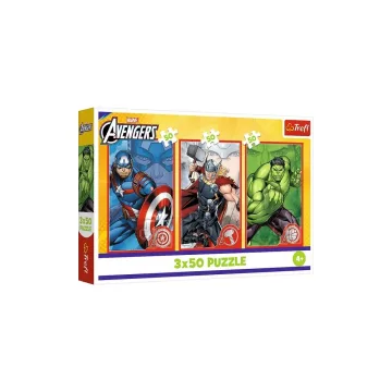 Dėlionė - 3x50 - Jūsų herojus / Disney Marvel The Avengers Trefl 34891