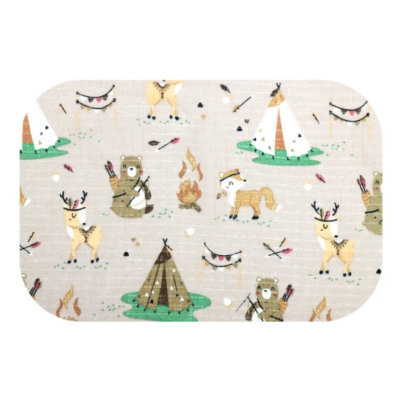 Sauskelnės - 28647 - TETRA PRINT - EGA - INDIAN CAMP - BEIGIE - dydis 70x80 cm · 2