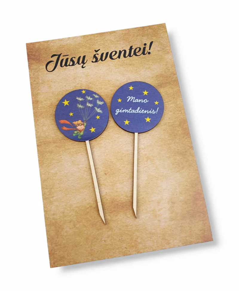 Smeigtukai su spauda „Mano gimtadienis“