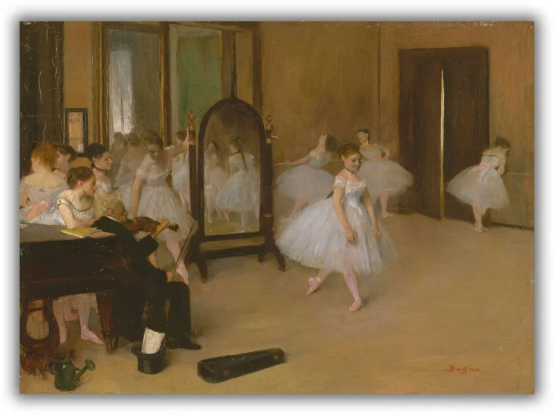 Reprodukcija „Baleto klasė“, Edgar Degas (1870)