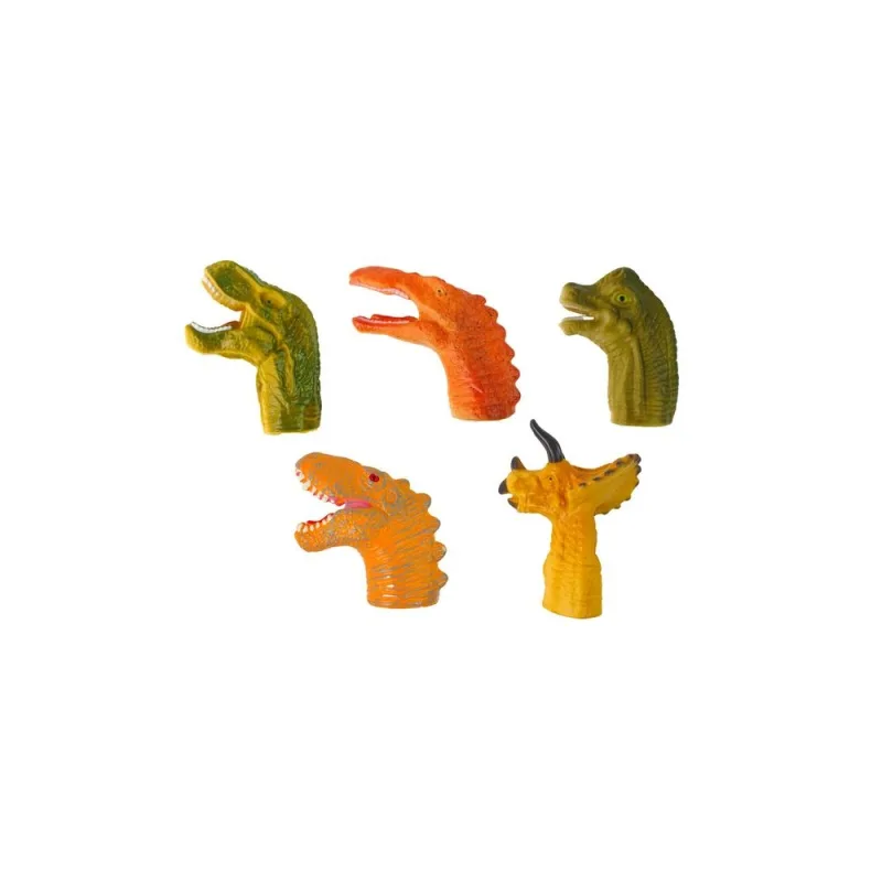 Pirštukinės lėlės Dinozaurai Gyvūnai 5 vnt. · 2