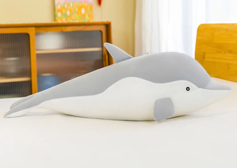 Pliušinis delfinas pilkas 70 cm (Pažeistas) · 1