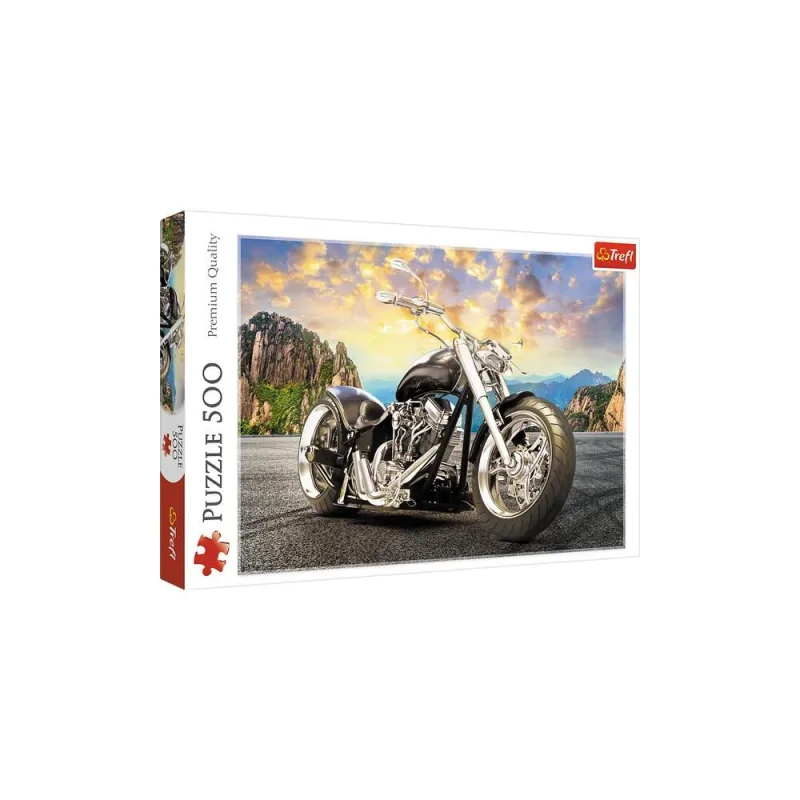 Dėlionė – 500 – Juodas motociklas – „Trefl“ 37384 · 1