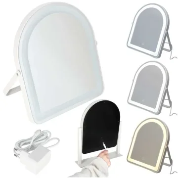 Kosmetinis LED veidrodis su jutikliniu valdymu 31x26,5 cm, baltas
