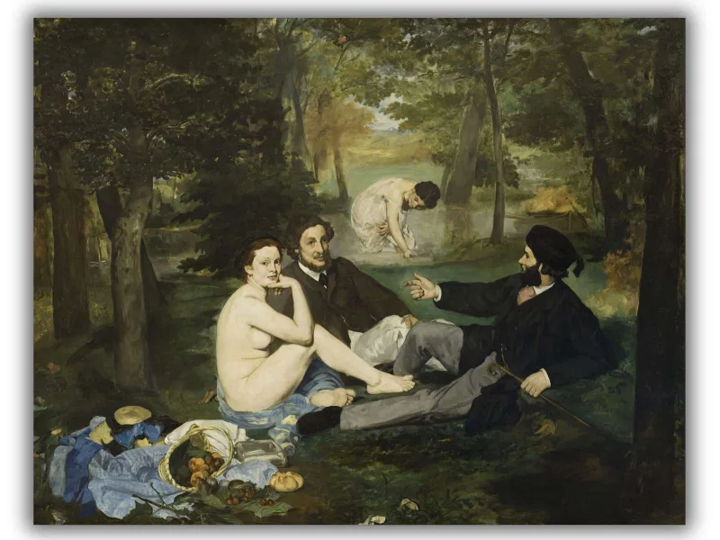 Reprodukcija „Pietūs ant žolės“, Édouard Manet (1863)