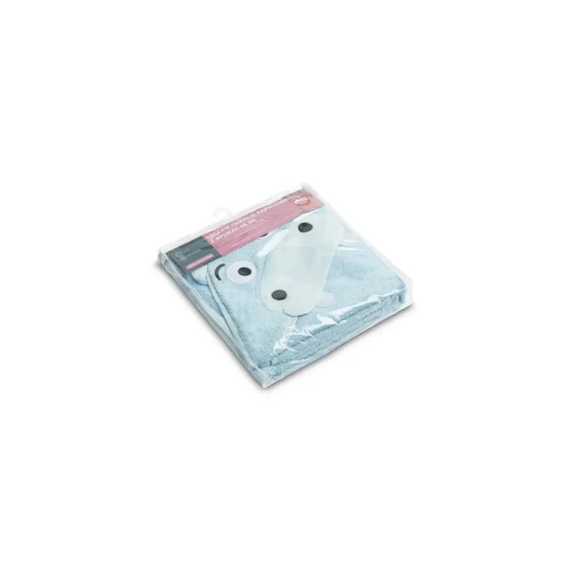 Rankšluostis Sensillo BathFriends 100x100, Mėlynas begemotas · 3