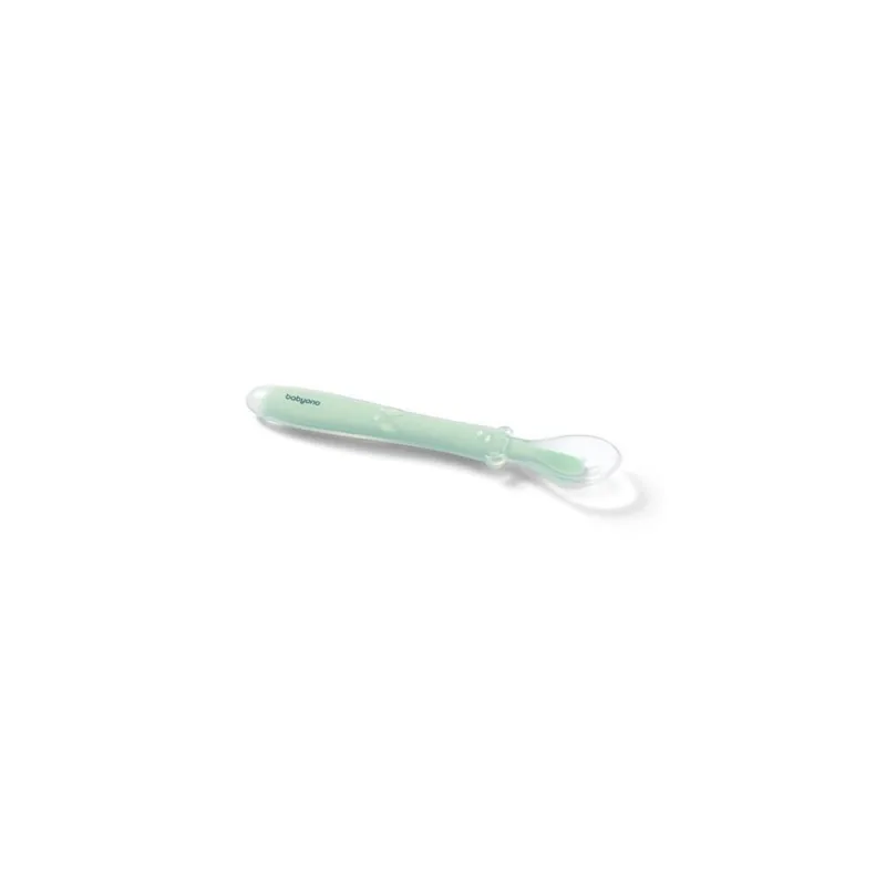 Elastingas silikoninis šaukštelis BabyOno 785/02, žalias · 3