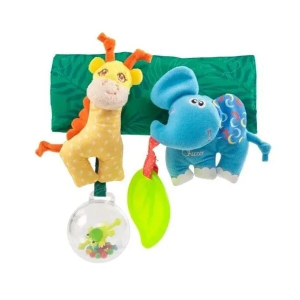 Minkštas žaislas vežimėlio pakabukas kūdikiams , Chicco · 1
