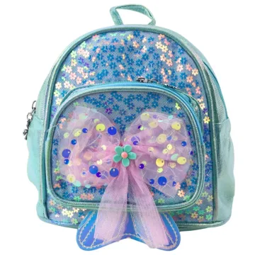 Vaikiška kuprinė su kaspinu 20cm 3.8L, mėlyna