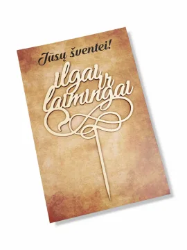 Smeigtukas-toperis „ilgai ir laimingai“