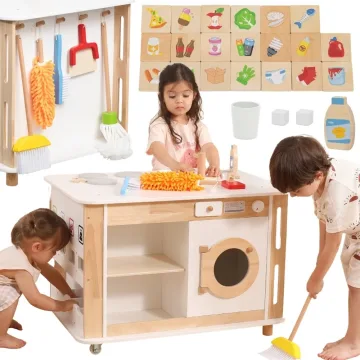 Namų centras su priedais VIGA“ 3-in-1 mokymasis ir pramogos vaikams