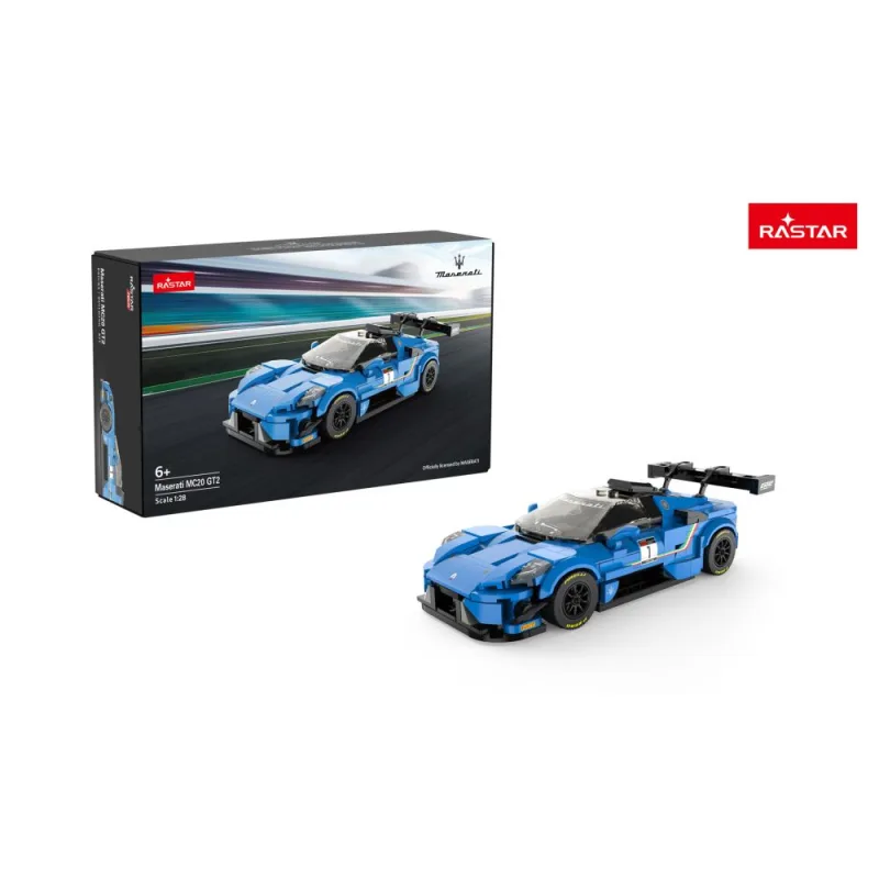 Konstruktorius automobilis 1:28 „Maserati MC20 GT2“, mėlyna, „RASTAR“ · 1