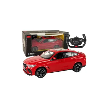 R/C automobilis „BMW X6 M“, mastelis 1:14, „Rastar“, raudonas