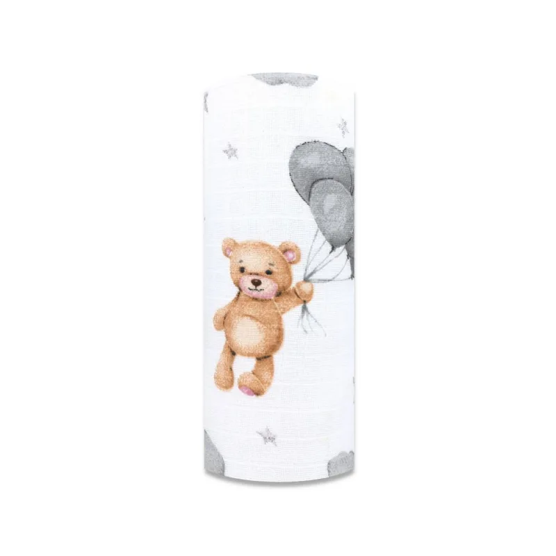 Sauskelnės - 30244 - TETRA PRINT - EGA - TEDDY BEAR su balionais - dydis 70x80 cm · 2