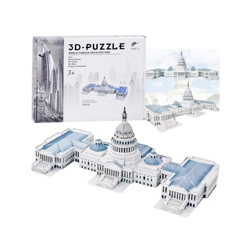 3D dėlionė The Capitol Hill ZA5400, 132 dalių · 1
