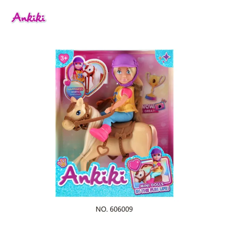 Lėlė „Ankiki“ su arkliuku + priedai · 1