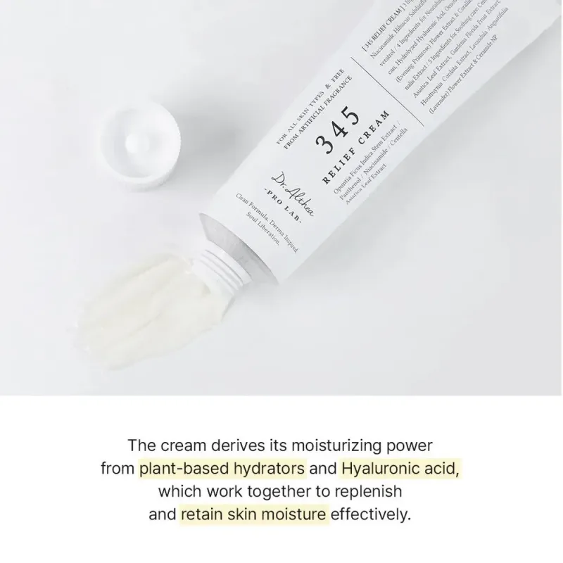 Dr. Althea 345 Relief Cream – šviesinamasis veido kremas · 3