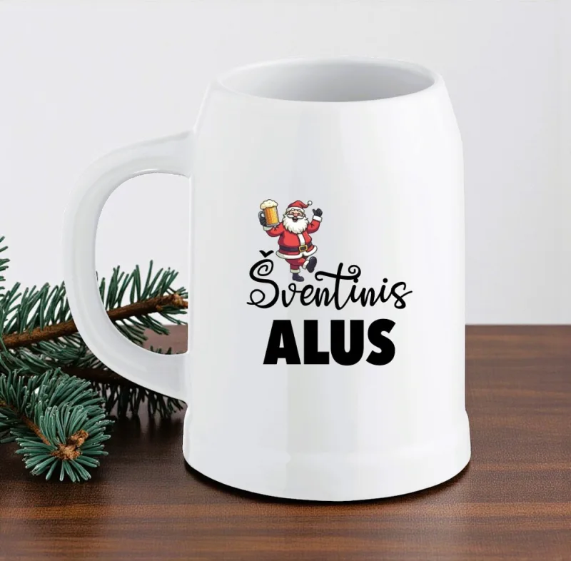 Keramikinis bokalas „Šventinis alus“