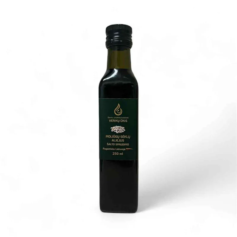 MOLIŪGŲ SĖKLŲ šalto spaudimo aliejus 250ml