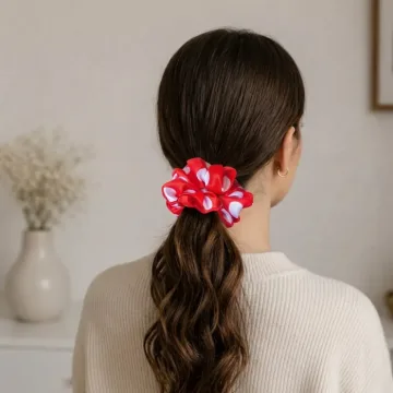Raudonoji Elegancija plaukų gumytė