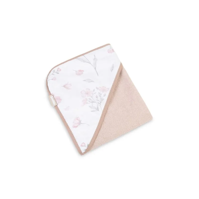 Medvilninis rankšluostis Sensillo FROTTE Luvi 100x100 cm, FLORI DUSTY PINK · 1