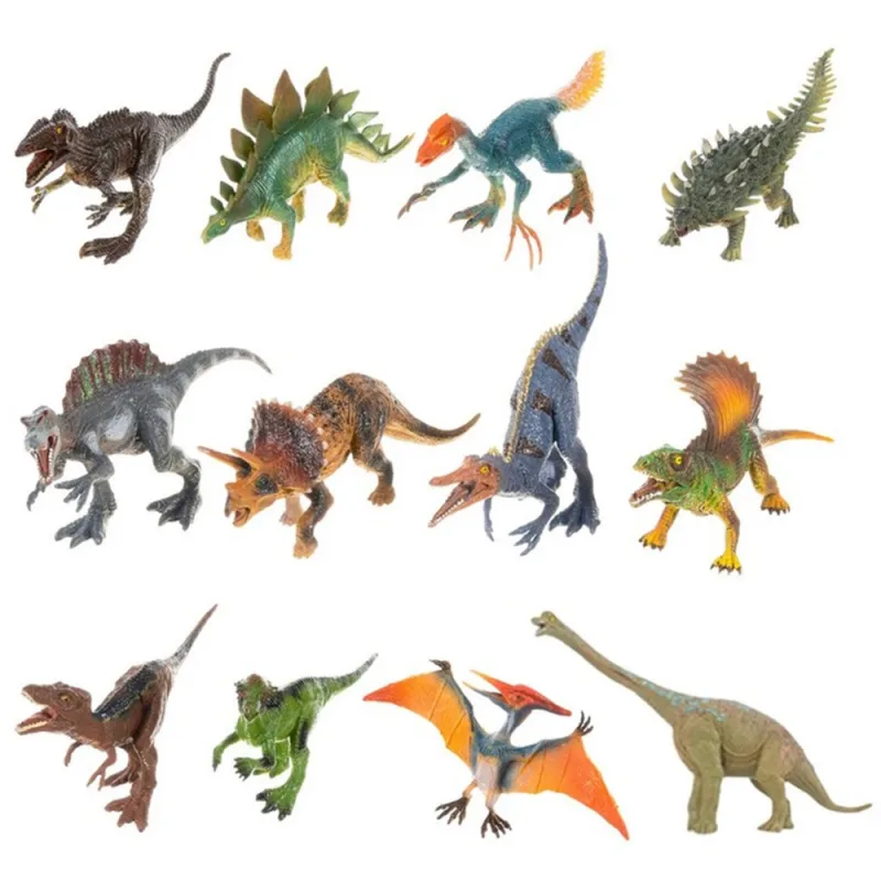 Didelis XXL dinozaurų figūrėlių rinkinys WOOPIE + kilimėlis "Priešistorinis pasaulis" · 2