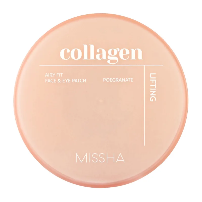 Missha Airy Fit Collagen Lifting Face & Eye Patch – paakių kaukės, 60 vnt. · 1