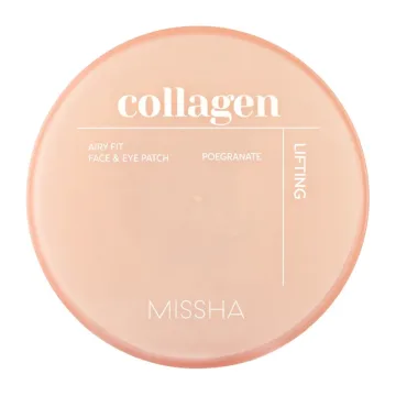 Missha Airy Fit Collagen Lifting Face & Eye Patch – paakių kaukės, 60 vnt.