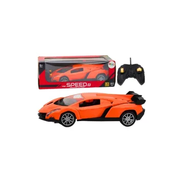 Nuotoliniu būdu valdomas sportinis automobilis Oranžinis RC automobilis 1:16