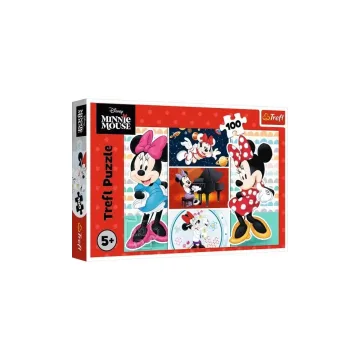Dėlionė – 100 – Linksmoji Minnie – „Disney“ pelė Minnie – „Trefl“ 16517