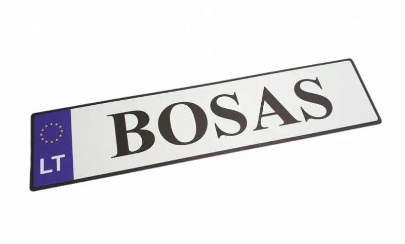 Suvenyriniai automobilio numeriai „BOSAS“