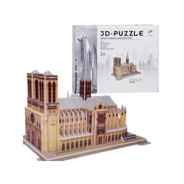 3D dėlionė Notre-Dame katedra Paryžius ZA5402, 77 dalių