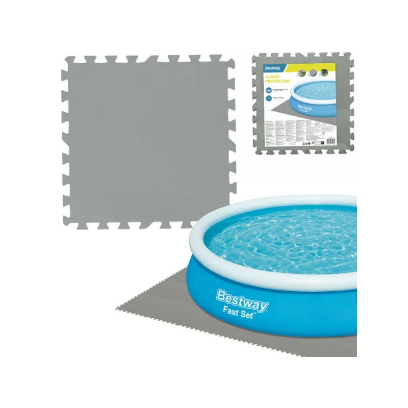 Putų kilimėlis baseinui Bestway 50cmx50cm 58639 pilkos spalvos · 1