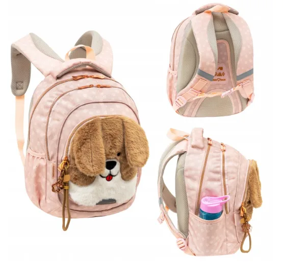 ASTRABAG Fluffy Puppy mokyklinė kuprinė mergaitėms · 1