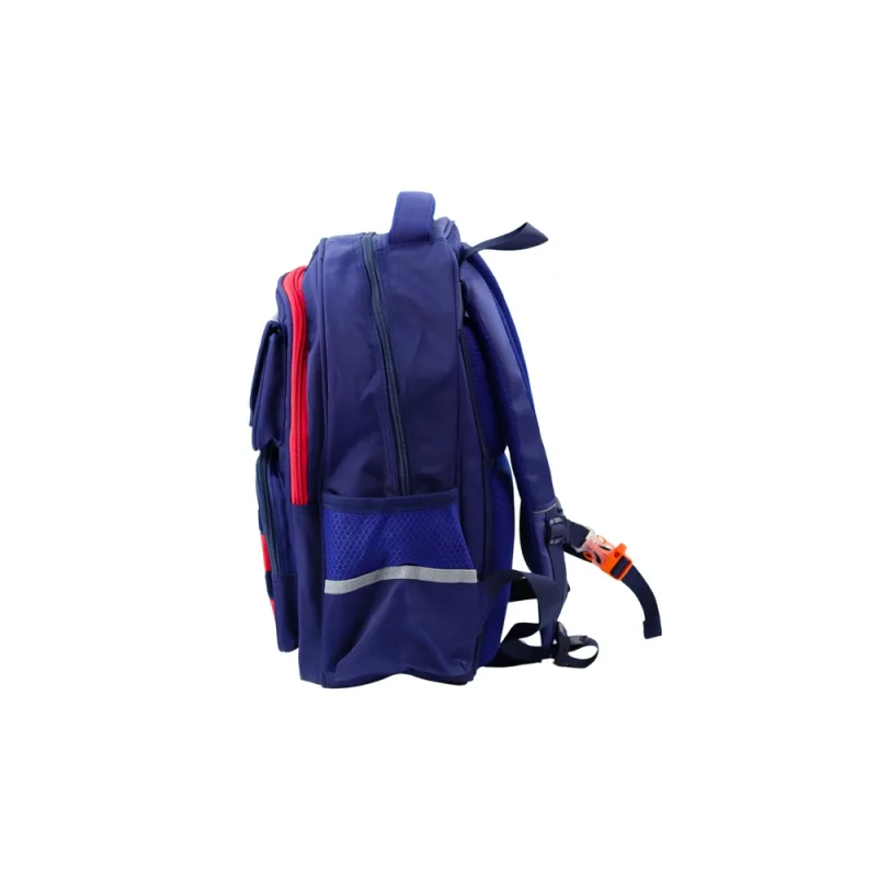 Vaikiška mokyklinė kuprinė su dirželiu ant krūtinės Navy Red Space 20L 38cm · 2