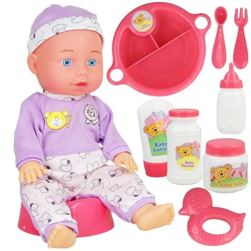 Lėlė kūdikis su priedais EMILKA, 30 cm · 3