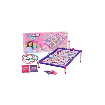 Vikrumo žaidimas Hoop Sack Toss 2in1 Unicorn lenta