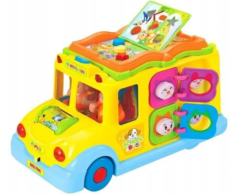 Interaktyvus lavinamasis autobusas su knyga ir garsais · 2