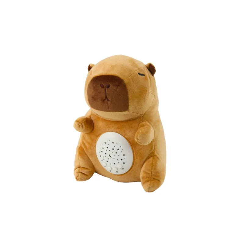 Pliušinis talismanas Capybara Žvaigždžių projektorius Lullabies Sounds Brown · 2