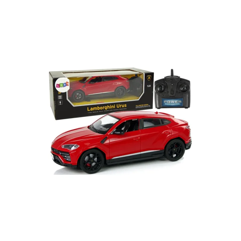 Nuotoliniu būdu valdomas automobilis R/C 1:24 Lamborghini Urus 2.4 G žibintai, Red · 1