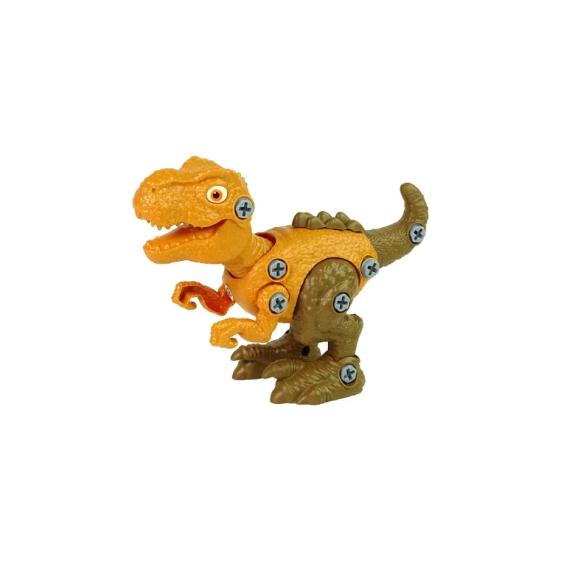 Tyrannosaurus Rex dinozaurų rinkinys su kiaušiniu "pasidaryk pats" atsuktuvu oranžinis · 2