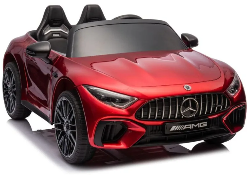 Mercedes-AMG SL63 raudonas akumuliatorinis automobilis · 1