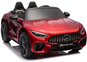 Mercedes-AMG SL63 raudonas akumuliatorinis automobilis