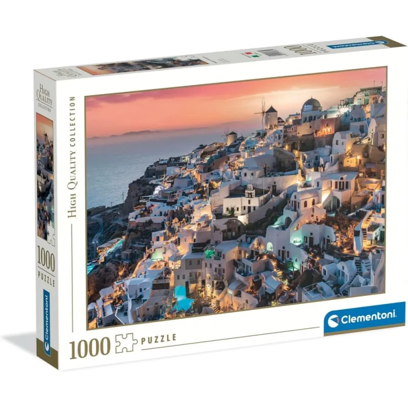 Dėlionė Clementoni 39885 aukštos kokybės – Santorini atspalviai, 1000 dalių · 1