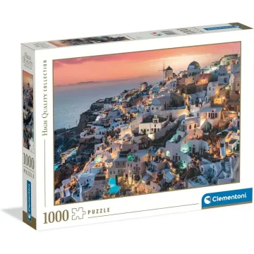 Dėlionė Clementoni 39885 aukštos kokybės – Santorini atspalviai, 1000 dalių
