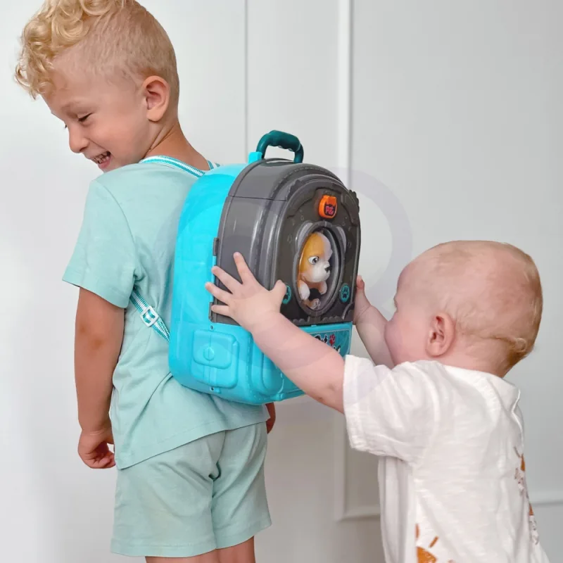 Mažojo veterinaro rinkinys WOOPIE 3-in-1 kuprinė šuns namelis · 3
